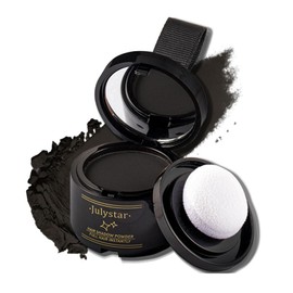 Root Powder - Hair Powder Men and Women, Long-Lasting Hairline Powder, Waterproof Hair Concealer for Hair Thickening Roots, Hair Powder for Hairline Concealing and Root (Black)