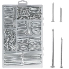 Nail Assortment Kit – 200 Pcs Wall Nails in 4 Sizes (0.78", 0.98", 1.18", 1.49") for Woodworking, DIY, and Picture Hanging – Includes Picture Hanging Kit & Finishing Nails for All Your Projects