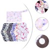 7 piezas Almohadillas Menstruales Reutilizables de Fibra de Bambú con