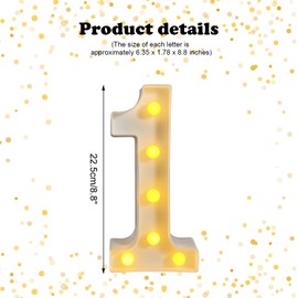 ZUOKEMY 80th Birthday Decoration LED Light up Numbers, Birthday Number Sign Light for Birthday Party Decoration Night Lit Anniversary Background Home Decoration Party (Number 80, White)