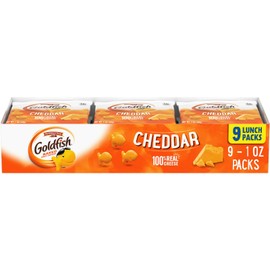 Undisclosed Goldfish Cheddar Cheese Crackers, Baked Snack Crackers, 1 oz on-The-Go Snack Pac