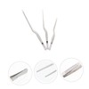 GRIRIW 3pcs Multi-use Surgical Tweezers Fish Bone Tweezers Pig Hair