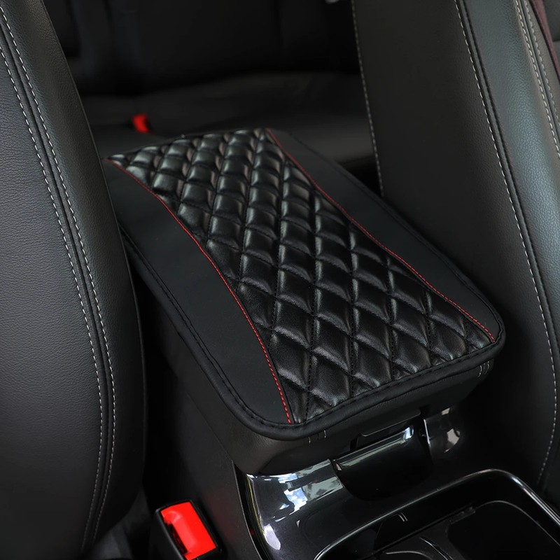 Car Armrest Cushion for Center Console – PU Leather Anti-Scratch