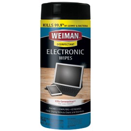 Weiman Disinfecting Electronic Cleaning Wipes For Keyboards, Tablets, E-readers, Smart Phones, Netbooks, and Touchscreens (30 Wipes)