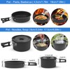 Camping Cookware Set, 14 Pieces, Aluminium Tableware, Camping Tableware, Outdoor