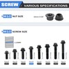 GOFIRA M10 x 1.25 x 40mm Flanged Hex Head Bolts