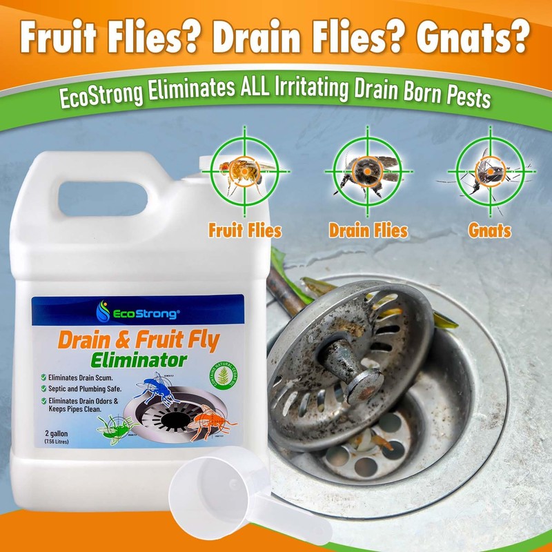 Fruit Fly Drain Treatment | Drain Fly Eliminator | Eliminates
