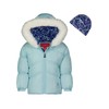 LONDON FOG Toddler Jacket for Girls - Warm, Hooded Puffer
