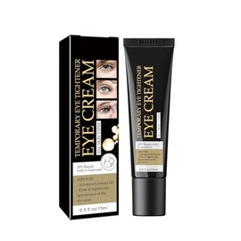 Crema Tensora Temporal para Ojeras - Reduce Bolsas, Oscuridad y Líneas Finas | Complejo de Péptidos Vegano | Tratamiento Antiedad para Contorno de Ojos | 15ml