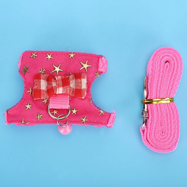 Unbranded Small Pet Supplies Soft Harness Vest Leash Set For