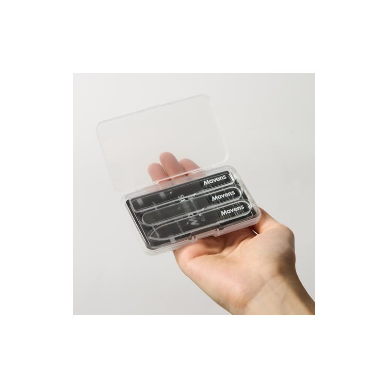 Mavens Glass Nail File Set - Professional Crystal Fingernail Files