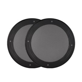 2PCS 5inch Mesh Protective Cover Sound Cover Speaker Loudspeaker Cover Decoration(Black+Black)