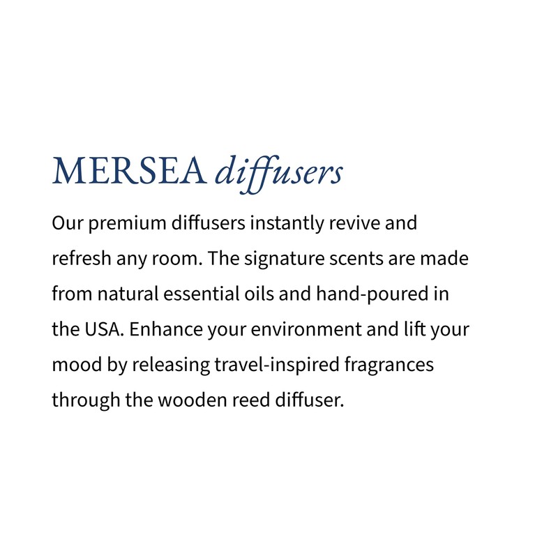MERSEA Luxury Glass Diffuser - Scented Oil Diffuser, Voyager, 3.4