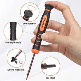 Kit de destornilladores Jorest para Switch, juego de reparación de 6 piezas con Triwing Y00, Y1, Phillips PH000, pinzas, palanca, palanca triangular, para Switch Lite, controlador Joycon, Wii, Gameboy