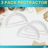 1InTheOffice Plastic Protractor, Math Protractors, Protractor for Geometry, 180 Degrees