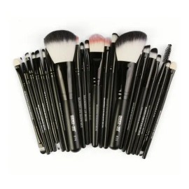 Set de Brochas de Maquillaje Profesional de 22 Piezas para Cara y Ojos con Fibras Suaves                                                              