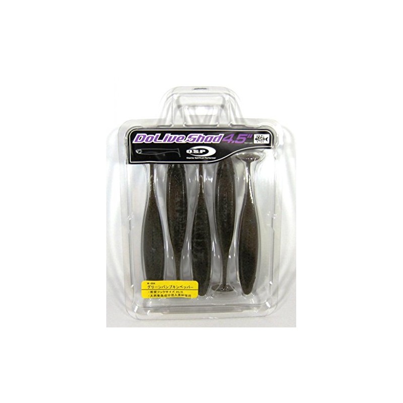 O.S.P(オーエスピー) ルアー DoLive Shad 4.5インチ #W004 グリーンパンプキンペッパ?