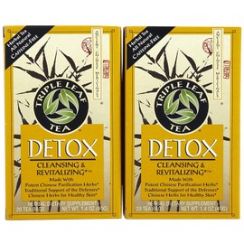 Triple Leaf Triple Leaf Tea Bags, Detox, 20 ct, 2 pk