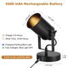 Vitnucrol Rechargeable Spot Lights Indoor with Remote, 5500mAh Battery Operated