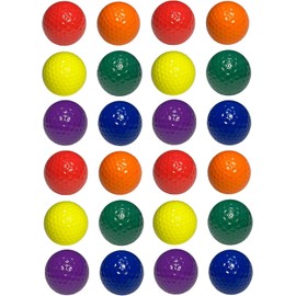 Infusion Miniature Golf Balls, Bulk 24‑Pack Assorted Colors – Durable Backyard Putting & Party Favors