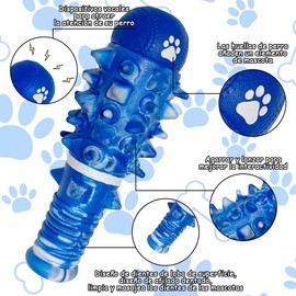 MOMOVIDA Juguetes para Perro 2 Piezas,Juguetes Masticables de béisbol para Perros,ResistentesJuguetes para Perro Ansiosos con Mordedera,Juguetes Interactivos para Perros pequeños y Mediano