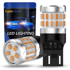 7443 LED Brake Bulbs Amber, 7441 7444 T20 W21 LED Light Bulb for Reverse Backup Light, Parking Light, Side Marker Light, Pack of 2