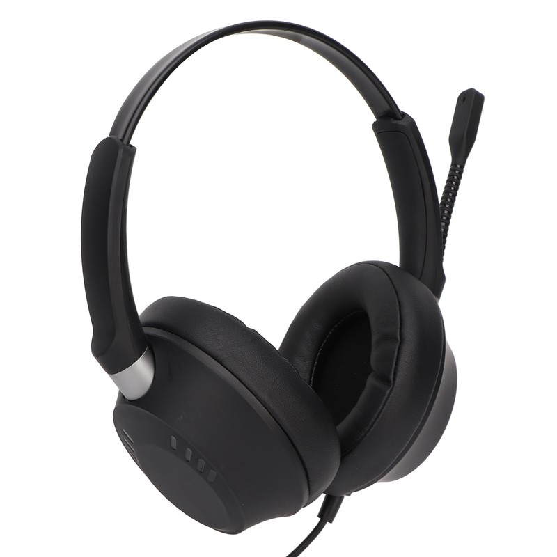 Binaural Customer Service Headset ENC Noise Reduction 3.5mm Communication Headset