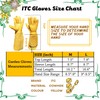 ITC Gauntlet Gardening Gloves Thorn Proof, Heavy Duty Leather Gardening