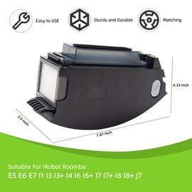 Gloate Dust Bin Box Replacement for iRobot Roomba E5 E6 E7 i1 i3 i3+ i4 i6 i6+ i7 i7+ i8 i8+ J7 Vacuum Cleaner with Automatic Dirt Disposal