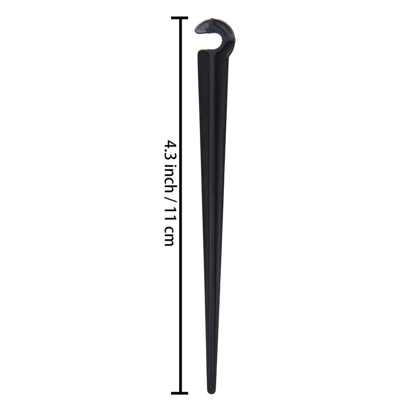 Balter-D 200 Pack Irrigation Drip Support Stakes 1/4 Inch Tubing
