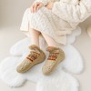 Unisex Autumn/Winter Fleece-Lined Indoor Slipper Socks Set S Size (35-39)/Blue 3ea