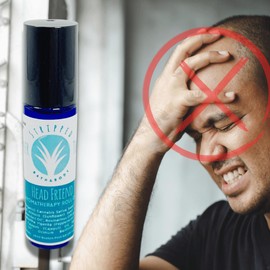 HEAD FRIEND Essential Oil Roll-On | Aromatherapy Support | Made in USA, Natural & Certified Organic Ingredients | Skin-Friendly Oils | Stocking Stuffer Gift Idea