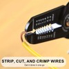 Wire Stripper - ShiningUU 10-22 AWG 7" Anti-Slip Precision Cable