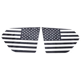 autopart2021 American Flag Rear Window Accent Decal Trim Sticker For Lexus GX460 2010-2023 US