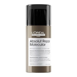 LOréal Professionnel. Absolut Repair Molecular Mascarilla sin enjuague reparadora 100ml  Shampoo reparador molecular 500ml  Sérum con enjuague...     