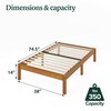 Zinus Ellie 14 Inch Twin Bamboo Platform Bed Frame, Wood