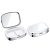 kwmobile 2 Compartment Pill Box - Set of 2X Stainless