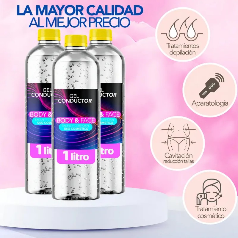 Gel Conductor Body&face P/ Aparatologia 1 Lt Cavitación
