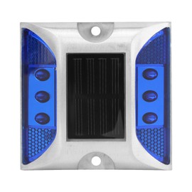 LED Solar Power Ground Marker Lights Waterproof Outdoor Driveway Road Highway Spike LampBlue