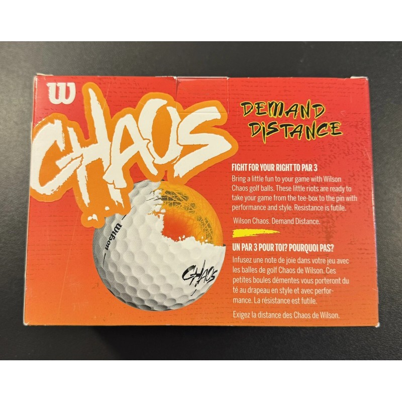 Wilson CHAOS Golf Balls (24 Pack's)~White~