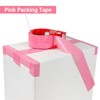 BOMEI PACK Pink Packing Tape with Dispenser, 2.4 Mil 1.88