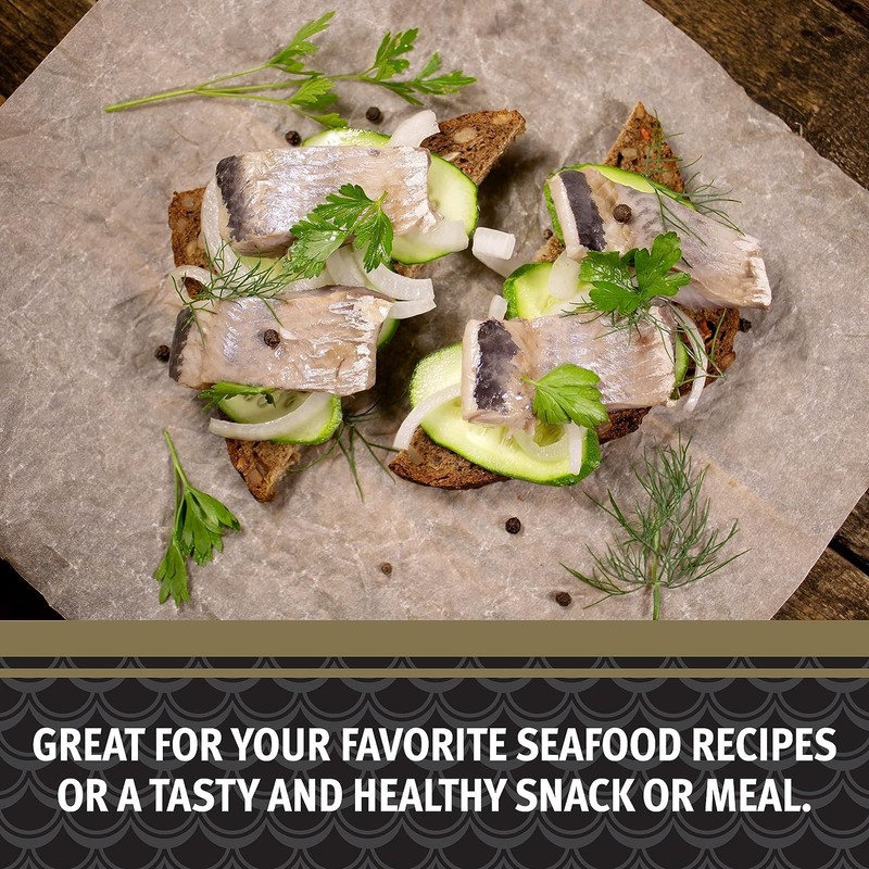 Brunswick Herring Fillets in Lemon & Cracked Pepper, 3.53 Oz