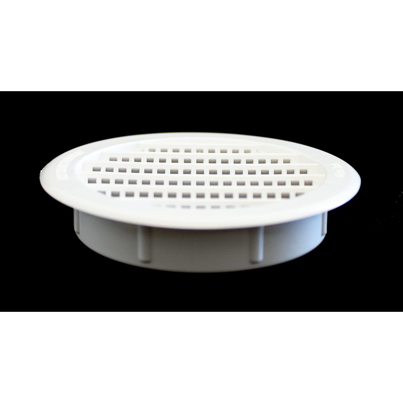 3" Round Plastic Louver Soffit Air Vent Reptile Screen Grille