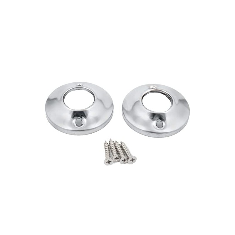 Stone Harbor Hardware Flanges for Economy Shower Rod, Exposed Screws,