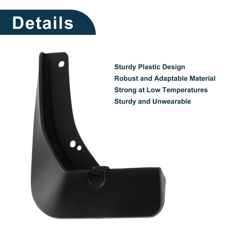 TUCKBOLD Mud Flaps Splash Guards for Skoda Rapid 2018-2019 W/Mount