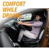 ZONETECH Black Wooden Beaded Comfort Seat Cover - Premium Quality