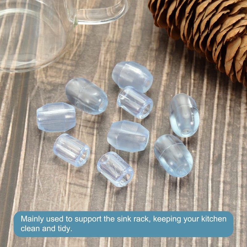 sourcing map Kitchen Sink Rack Feet 4mm ID x 13mm