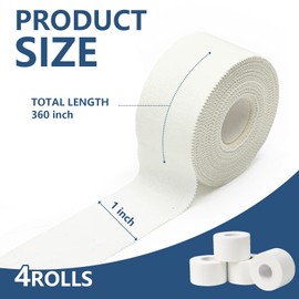 4 Pcs 1 Inch Ear Tape for Dog Ears，Dog Ears Stand up Care Tape，Breathable and Easy Tear for Doberman Pinscher