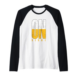 University Varsity-Gold On Sight v2 University Varsity-Gold Raglan Baseball Tee