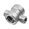 Antrader 1/2"NPT Female 304 Stainless Window Sight Glass Flow Indicator